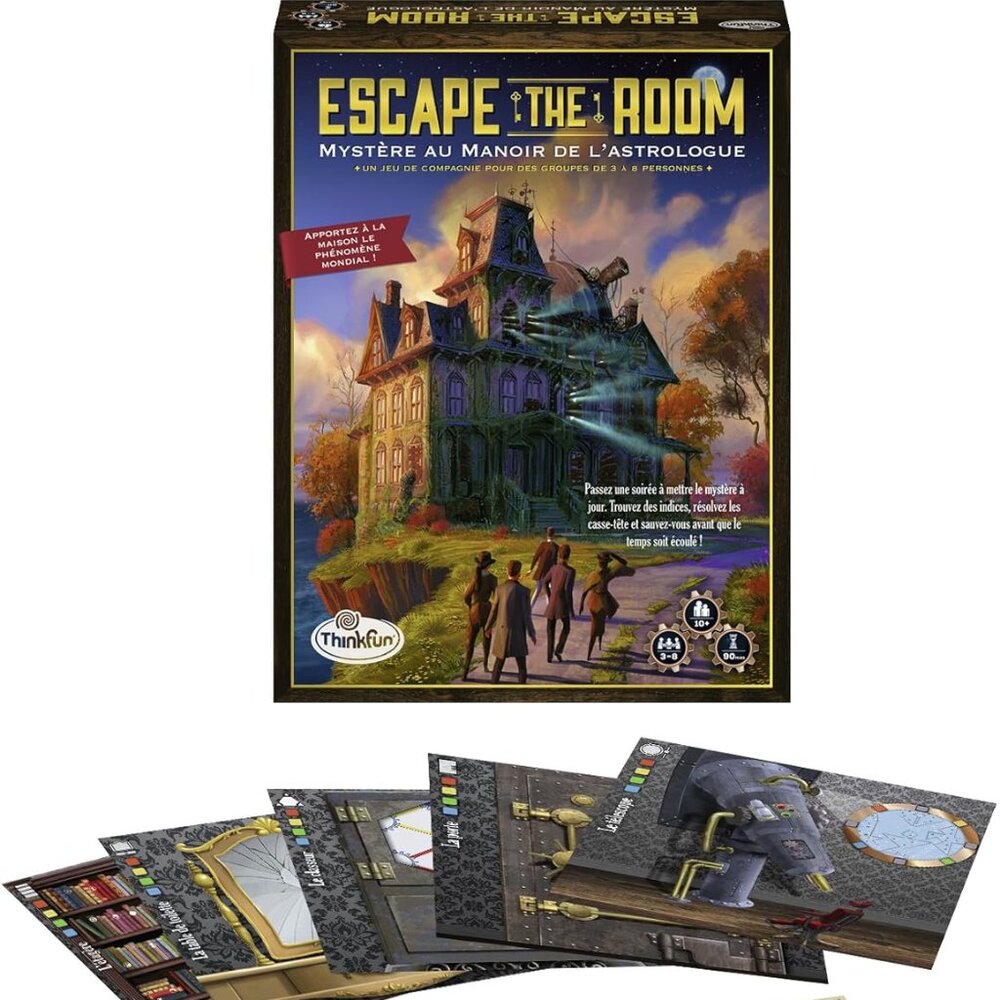 New Sealed ThinkFun Escape The Room Stargazer's Manor-French Version